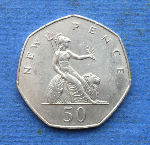 Великобритания 50 пенсов 1976