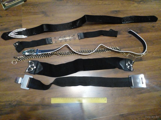 Ремни женские,, два резина 6 шт. ЗА ВСЕ