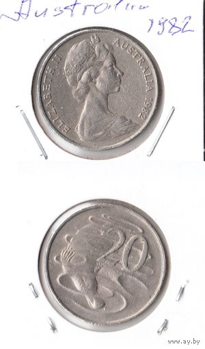 20 центов 1982 года Австралия