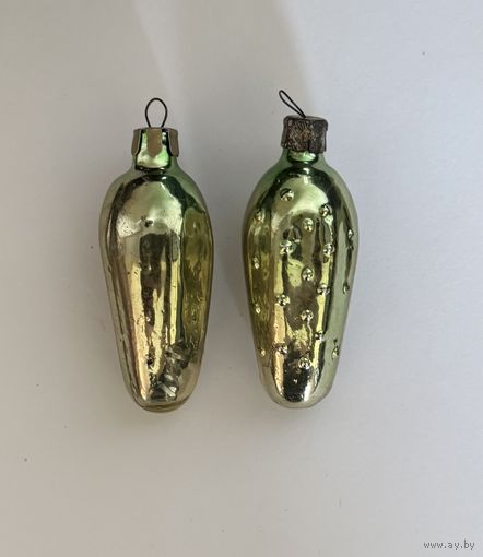 Ёлочные игрушки огурец СССР цена за все