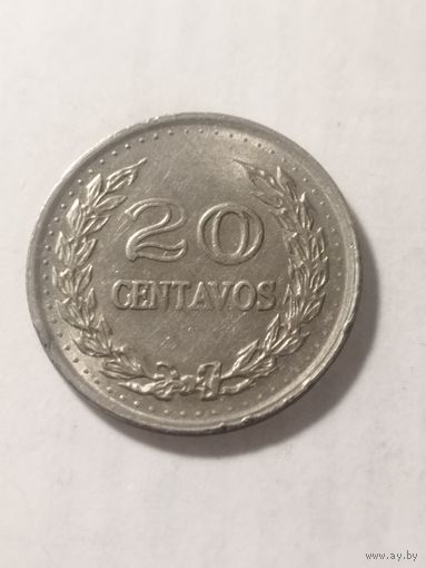 Колумбия 20 сентаво 1971