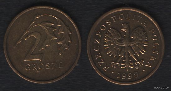 Польша y277 2 грош 1999 год (mw) (_alb2