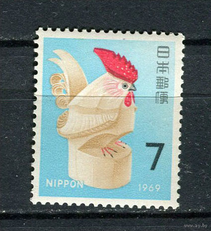 Япония - 1968 - Новый год - [Mi. 1024] - полная серия - 1 марка. MNH.  (Лот 58HJ)-T41P50