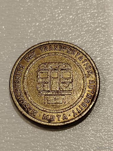 Транспортный жетон. Массачусетс США
