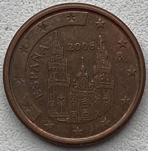 Испания 1 евроцент 2006 г.