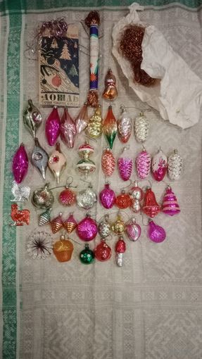 Коллекция новогодних стеклянных и не только игрушек СССР