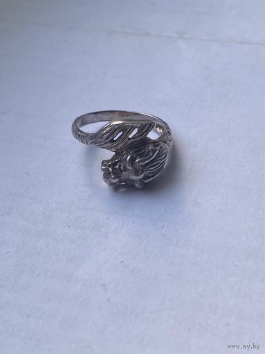 Кольцо (Дракон). Серебро 925пр.