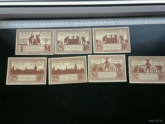 Германия-нотгельд 75 50 25 пфеннигов 1  марки  Paderborn