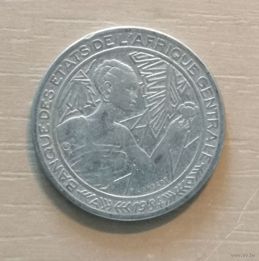 Центральная Африка (BEAC) 500 франков, 1984 г., отметка на аверсе "A" - Чад, KM# 12