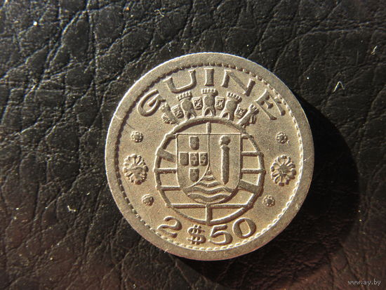Гвинея Португальская. 2,5 эскудо.1952. С 20 копеек. Распродажа коллекции. Смотрите другие лоты.