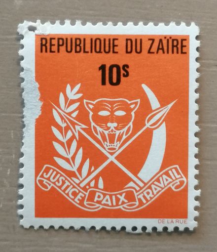 Марка Заир, Конго, герб Республики, 1970 г