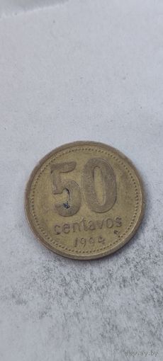 Аргентина 50 сентавос 1994