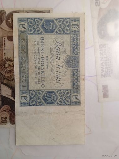 5 злотых 1930. Польша.