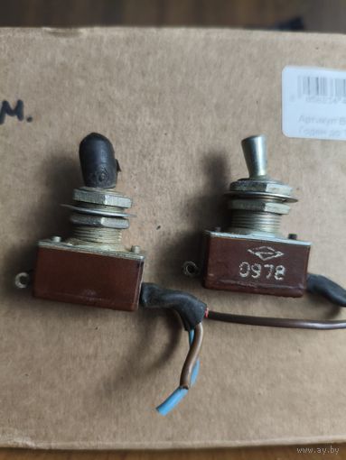 Переключатель, Тумблер ТВ2-1, два положения фиксации