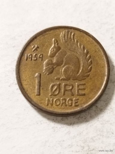 Норвегия 1 оре 1959
