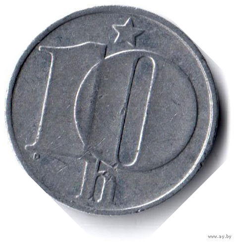 Чехословакия. 10 геллеров. 1978 г.
