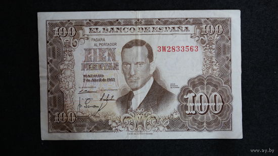 100 песет 1953г P#145