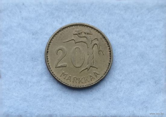 Werty71 Финляндия 20 марок 1954 вечное дерево