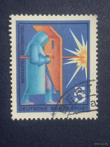 Марка Германия 1970 год Техническая помощь
