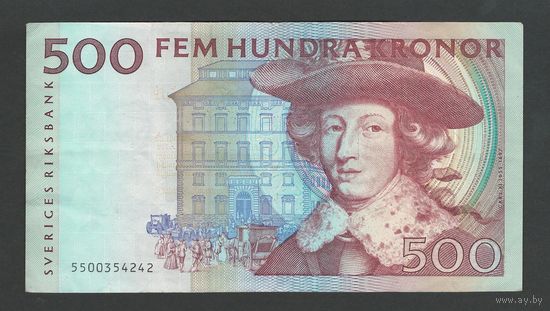 Швеция 500 крон 1997 года. Тип Р-59b. Состояние XF-