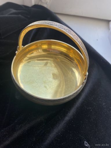 Сахарница серебро