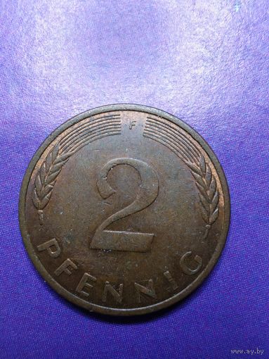 2 пфеннинга ФРГ 1981 F