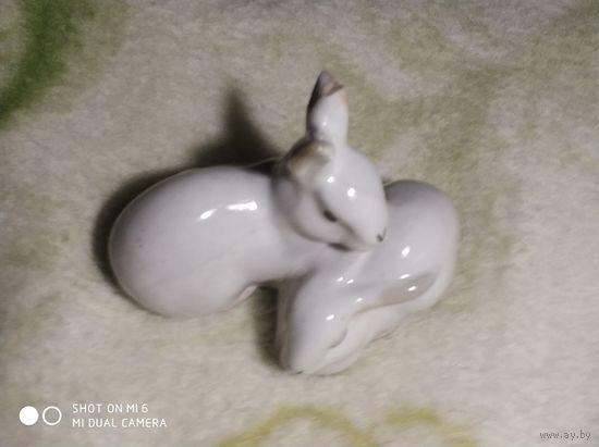 Статуэтка зайцы аукцион с рубля