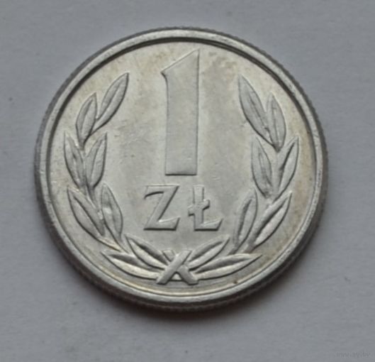 Польша, 1 злотый 1989 г. ( Диаметр 16 мм.)