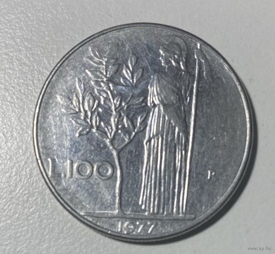 100 лир 1977 года