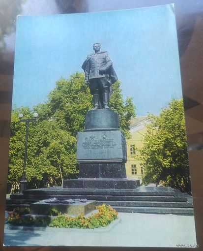 1972 год Литва Вильнюс Памятник Черняховскому (снесён в 1991)