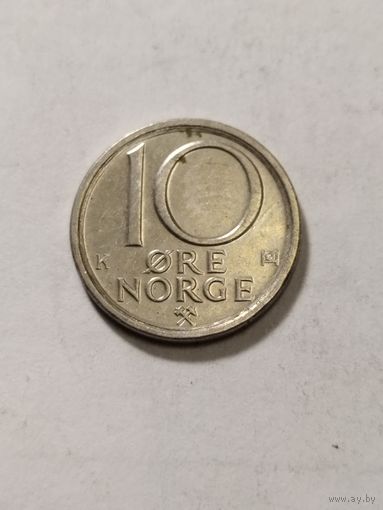 Норвегия 10 оре 1986