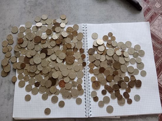 Монеты СССР почти 900гр. С 1 руб без мц