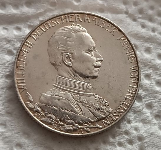 Пруссия 2 марки 1913 в мундире