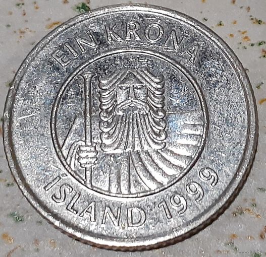 Исландия 1 крона, 1999 (3-7-96)