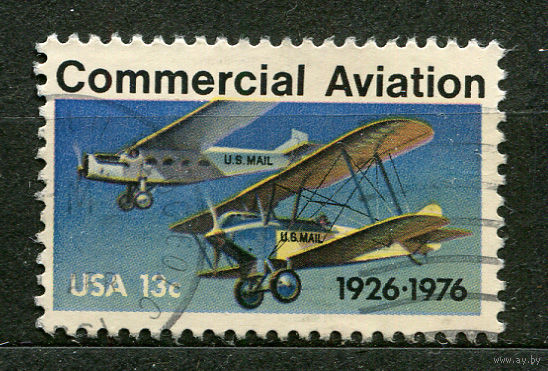 Коммерческая авиация. США. 1976. Полная серия 1 марка