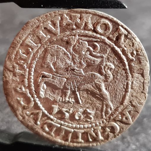 С РУБЛЯ! много лотов, Полугрош, 1/2 гроша 1563 года, Сигизмунд II, м.д. Вильно, Литва