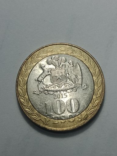Чили 100 песо 2015 года .