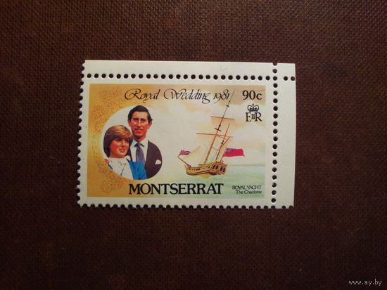 Монтсеррат 1981 г.Королевская свадьба принца Чарльза и леди Дианы Спенсер./38а/