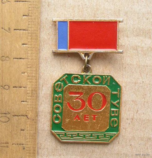 Значок 30 лет Советской ТУВЕ