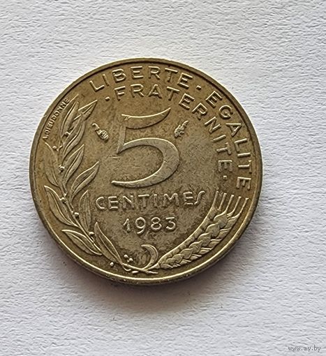 Франция 5 сантимов, 1983