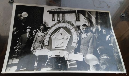 Фото Бобруйск 1974 год Первомайская демонстрация БШК Цех пароводоснабжения