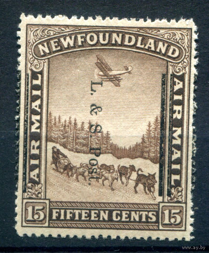 Британские колонии - Ньюфаундленд - 1933г. - авиация, авиапочта - 1 марка - MNH, незначительный дефект клея [Mi 193]. #3-WB-84-A-1