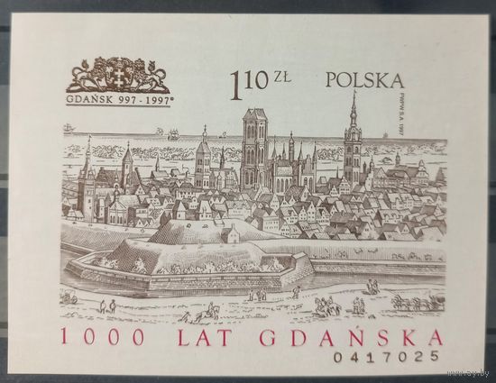 Польша. 1997г. 1000 лет Данцигу.