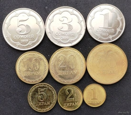 Таджикистан, набор монет 2019 года