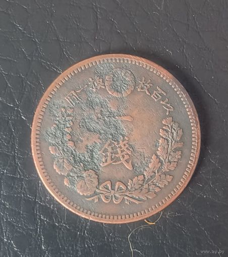 Монета Япония 1 сен 1883