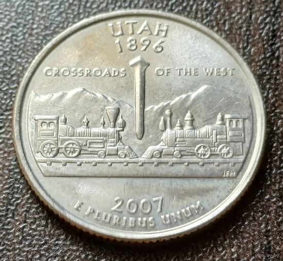 США , 2007     D     Квотер штата Юта      ( 1-7-8 )