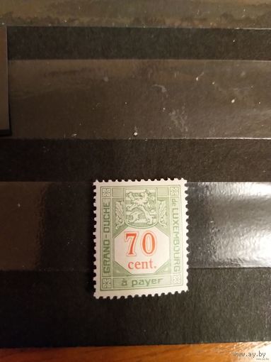 1935 Люксембург доплатная мих18В оценка 4,2 евро концовка чистая клей лёгкая наклейка герб (3-3)