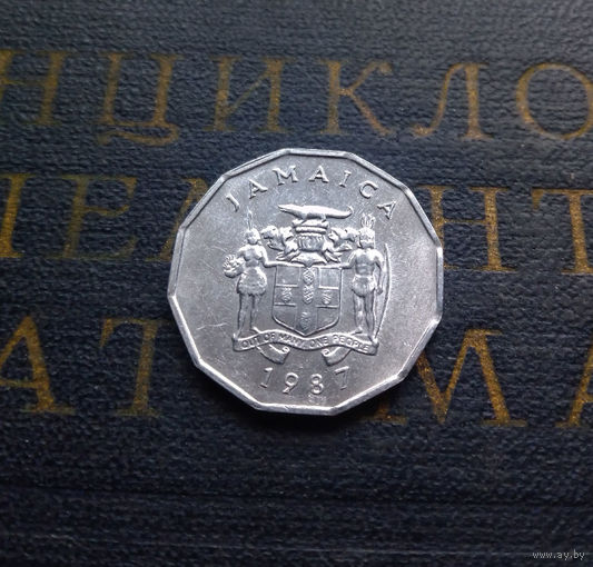 1 цент 1987 Ямайка #01 aUNC
