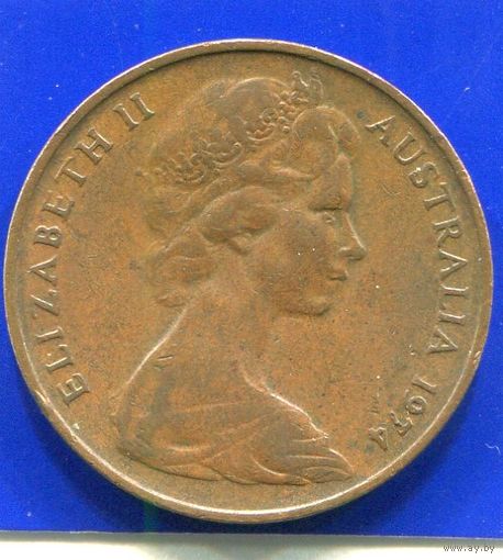 Австралия 2 цента 1974