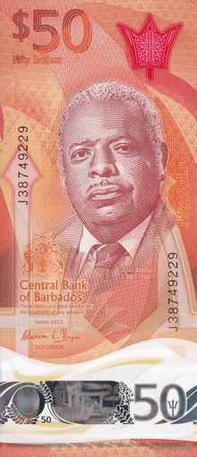 Барбадос 50 долларов 2022 (UNC)